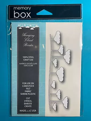 Memory Box Die 98835 Hanging Cloud Border • $12.99