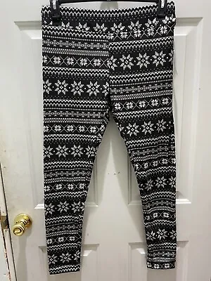 New!TimeAndTru Fairisle Leggings Size L(12-14). Great 4 Holidays. A Must Have! • £6.74