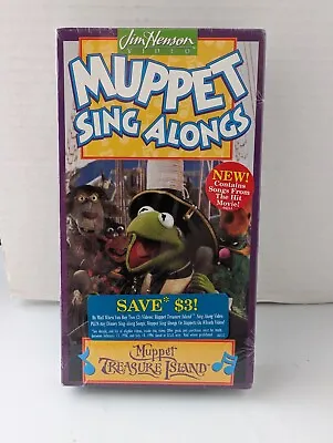 Muppet Sing Alongs Muppet Treasure Island (VHS 1996) Jim Henson New Sealed • $19.95