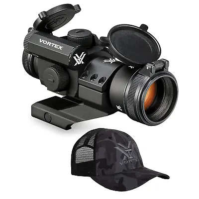 Vortex Optics Strikefire II 4 MOA Red Dot Sight And Vortex Free Hat Black Bundle • $199