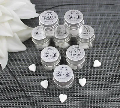 £88.20 • Buy Personalised Wedding Favour Sweets - Mint To Be - Glass Jars