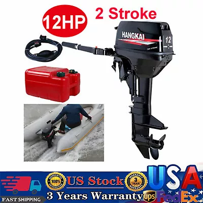 HANGKAI 12HP 2-Stroke 169CC Outboard Motor Boat Engine Heavy Duty Manual Start • $1100