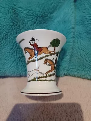 Small 3½  Trumpet Vase - Coalport Hunting Scene Bone China • £12.99