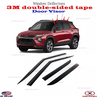 Door Visor Vent Shade Rain Window Guard For Chevrolet Trailblazer 2021-24 ⭐4pcs⭐ • $58.38