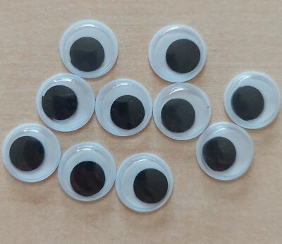 VBS Wackelaugen 12 Mm – 50 Stück, Bewegliche Pupillen, Zum Basteln & Dekorieren
