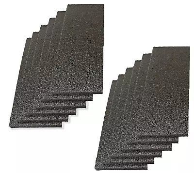 12x Foam Sheet 12 X4 X0.5  1/2  Thick Black PE Packing Shipping Firm • $11.98