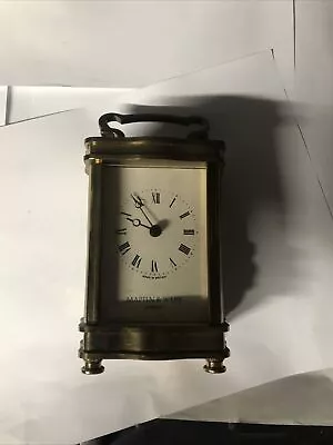 Mappin & Webb London Carriage Clock Brass Ultra Rare Excellent Condition Vintage • $149.99