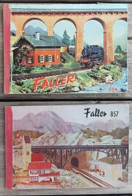 Rare Vintage FALLER Model Railway 854 857 Guide Catalogue Auf Deutsch Katalog • £21