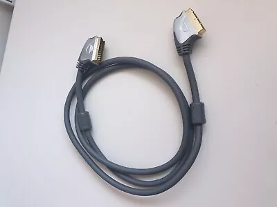 Scart Lead Cable 21 Pin Gold Scart  2m  • £3