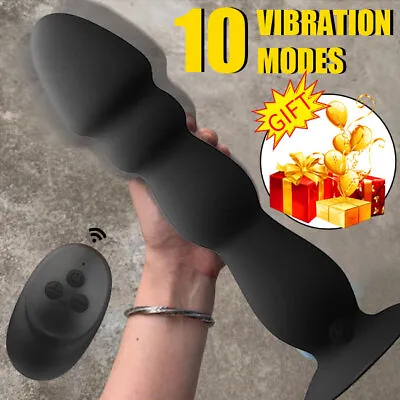 Remote Prostate Massager Vibrator Dildo Sex Toys Anal Butt Plug For Men Women • $18.52