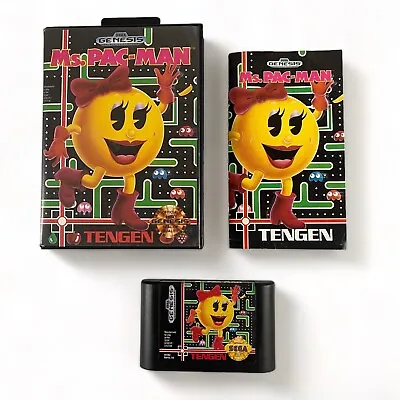 VTG 1992 Ms Pac Man Sega Genesis Tengen Video Game WORKS • $27.52