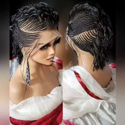 Luxurious Handmade Full Lace Braided Wig: Elegance  Gorgeous In Mohawk Style • $295