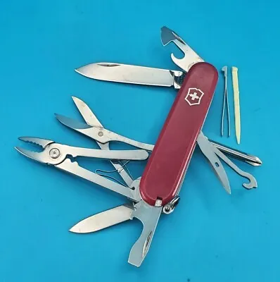 Victorinox Deluxe Tinker Red 91mm 17 FunСtions Pocket Knife!  • $42.49