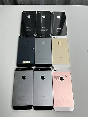 Lot Of 9 Apple IPhone Model A1332 A1387 A1429 A1530 A1723 A1662 For Parts Only • $110