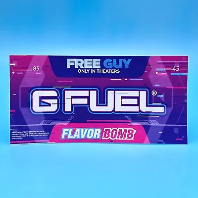 G Fuel Free Guy Flavor Bomb Sticker Decal (6 X 3 ) Official GFuel By Gamma Labs • $10.03