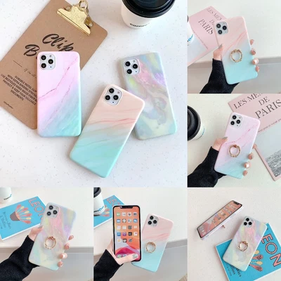 $11.99 • Buy Gradient Marble Case For IPhone 14 13 12 11 Pro Max XS XR 8 7 Plus Bumper Cover
