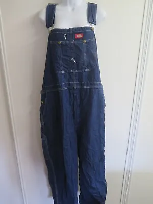 Vintage Dickies Denim Dungarees Overalls Workwear Coveralls 3XL W 46  X L 28  • £37.50