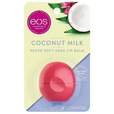 Eos Super Soft Shea Sphere Lip Balm Coconut Milk 0.25 Oz 1 Pack • $7