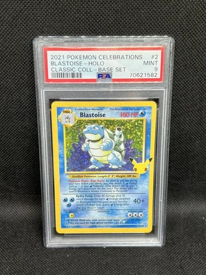 $30 • Buy 2021 Pokémon Celebrations Blastoise - Holo Classic Coll. Base Set #2/102 PSA 9