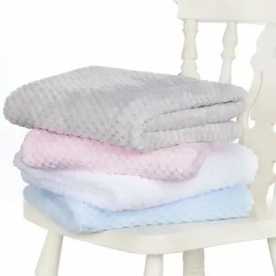 Baby Waffle Blanket Super Soft Luxury Wrap Pram Crib Moses Newborn By Babytown • £7