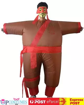 Ninja Warrior Inflatable Samurai Costume Adult Novelty Stag Funny Blow Up • $40.50