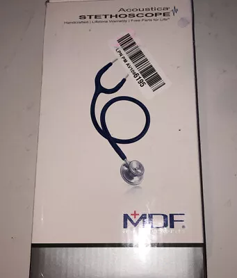 MDF Acoustica  Lightweight Stethoscope - MDF 747XP Black Out     Open Box • $25.20