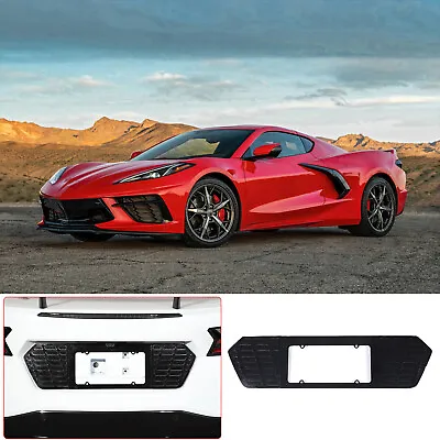 Black Auminum Alloy Rear License Plate Filler Frame For Corvette C8 2020-2023 • $87.99