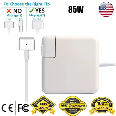 85W MagSaf-2 Power Adapter Charger For Apple MacBook Pro Retina A1424 A1398 US • $14.89