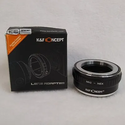 K&F Concept M42-NEX Lens Adapter Camera Photography Accessory With Box • $15.64