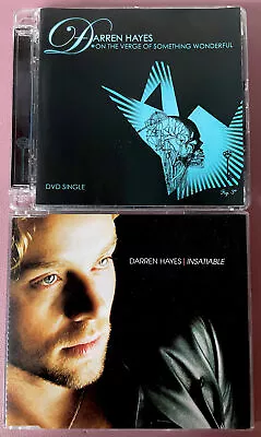 DARREN HAYES On The Verge Of Something Wonderful + Insatiable DVD CD Singles • £9.99