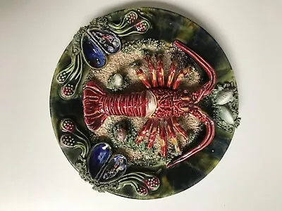 Vintage Palissy Majolica Lobster Plate  • £180