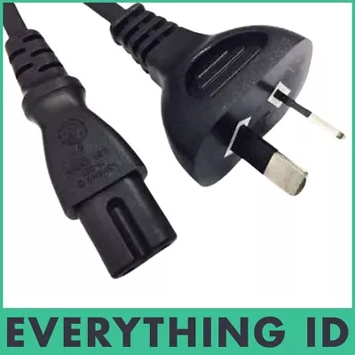 $24.95 • Buy 0.5M Power Cord 2 Pin Prong Plug To To IEC-C7 AC Figure 8 Monitor PS2 Cable Lead