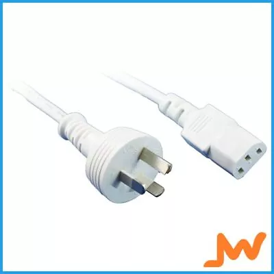 1M White IEC C13 Power Cable • $14