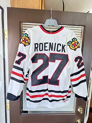 Vintage Chicago Blackhawks #27 Jeremy Roenick CCM NHL Maska Hockey Jersey • $140