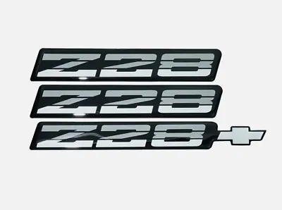 Car Rear Bumper Badge Rocker Panel Emblem Silver For Chevy Camaro Z28 9192Z28 • $104.87