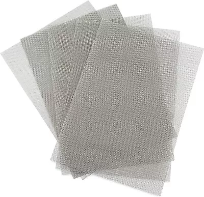 6 X A4 Stainless Steel Rat Mouse Mesh Sheets Metal Mesh Mouse Control Wire Mesh • £10.97