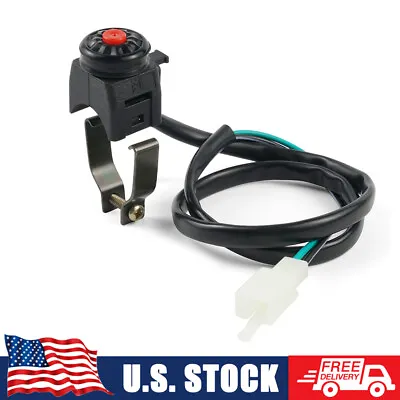 Kill Ignition Switch Electric Start Horn & Mount Hardware For Motorcycle ATVS • $6.99