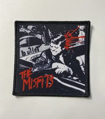 THE MISFITS - Bullet Punk Printed Embroidered Sew On Patch Metal Guitar Rock • £6.64