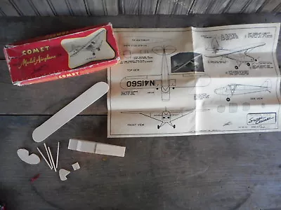 Vintage Comet Model Airplane Toy Kit Chicago Hobbycraft Collectible  Incomplete? • $22.75