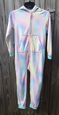 More Than Magic Light Rainbow Colors Full Zip Hoodie Pajama Onesis Size M (7/8) • £8.03