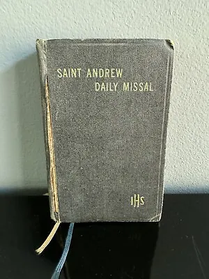 Saint Andrew Daily Missal Dom Gaspar Lefebvre Regular Edition 1956 Vintage • $27.95