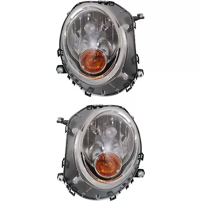 Headlight Set For 2007-2015 Mini Cooper Left And Right Yellow Turn Signal Light • $240.05