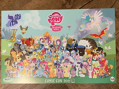 2011 SDCC MY LITTLE PONY Friendship Is Magic Debut POSTER 17x11 EXTREMELY RARE • $100