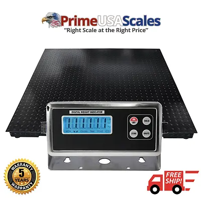 5 Year Warranty Pallet Scale 4x4 Floor Scale 48  X 48  Heavy Duty 10000 Lb • $689