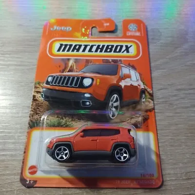 Matchbox 1/64 Diecast #16/100 Red 2019 Jeep Renegade • $2.30