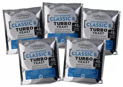 Still Spirits Turbo Classic 8 Yeast 48 Hour (Pack Of 5) • $28.75