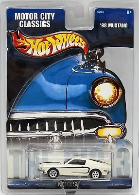 Hot Wheels 2002 Walmart Excl. Motor City Classics White 1968 Ford Mustang! • $14.99