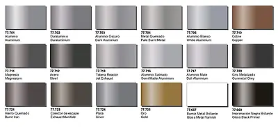 £7.85 • Buy Vallejo Metal Color Choose Or Mix Any From Scroll Down Full Range 32ml Bottles