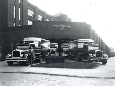 White Trucks - Molson Beer Trucks At Bottler NEW METAL SIGN: 9x12  Ships Free • $19.88