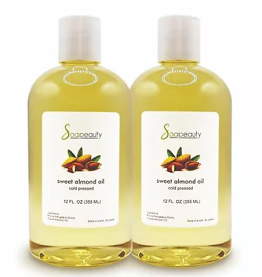 Sweet Almond Oil Carrier Cold Pressed Refined Natural 100% Pure • $6.46